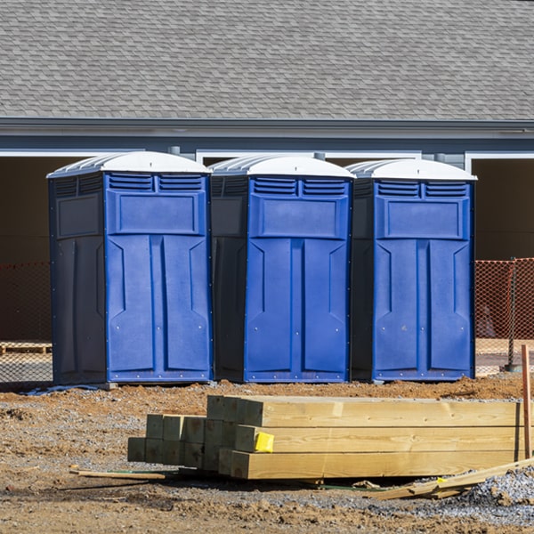 how often are the porta potties cleaned and serviced during a rental period in Boonsboro Maryland